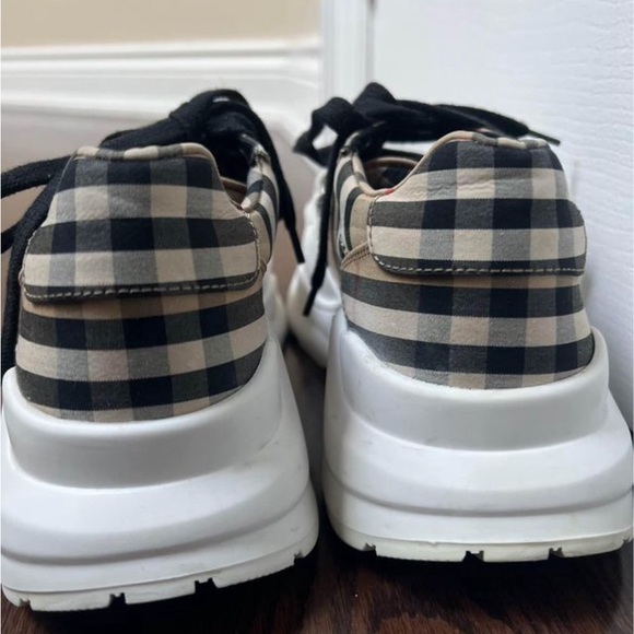 BURBERRY Regis Women’s Sneakers, 100% Cotton Fabric | SIZE 37.5 | Authentic - Picture 6 of 8